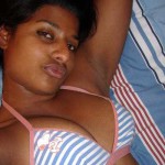 indian Bhabhi Naked selfie On Bed Showing bra
