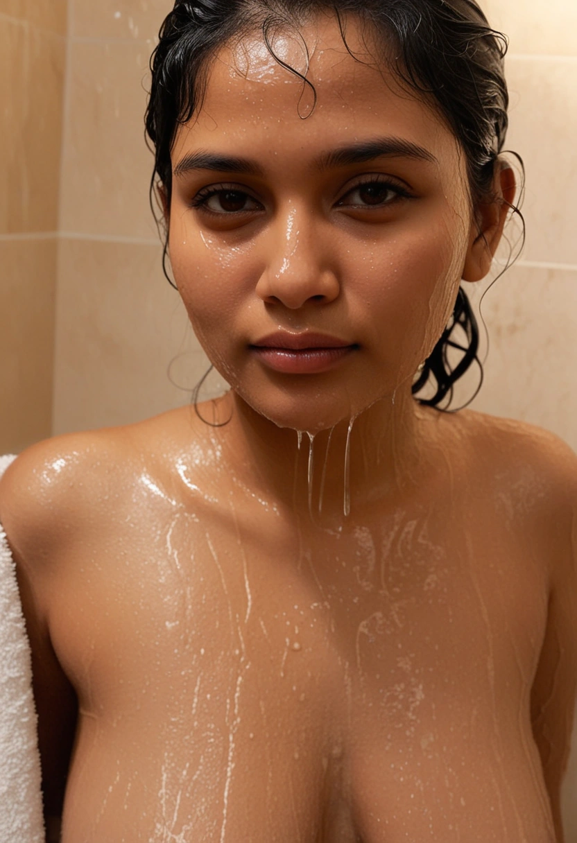 Usha Jaipur babe steamy bathroom mirror selfies
