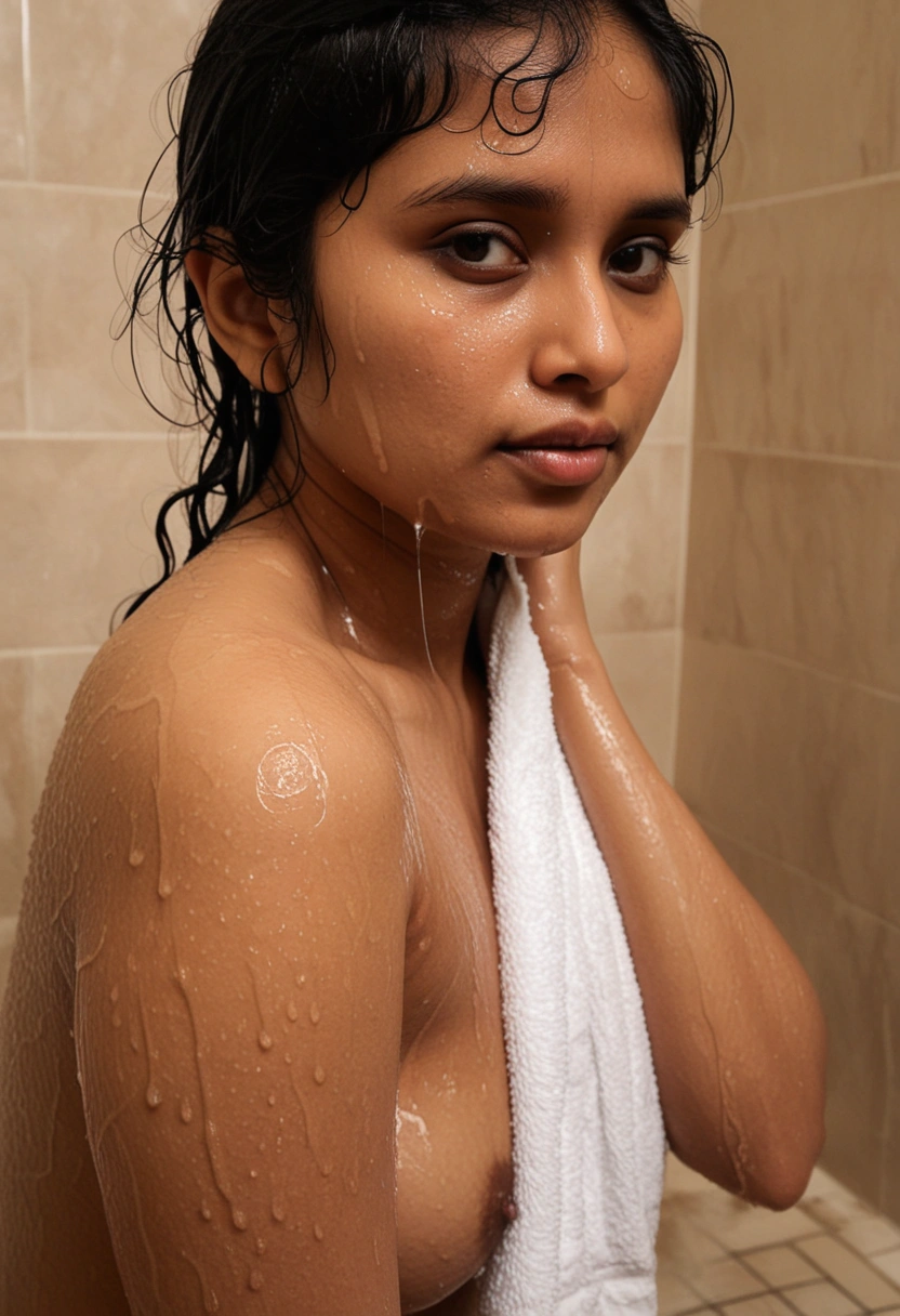 Anita Kolkata steamy bathroom mirror selfies