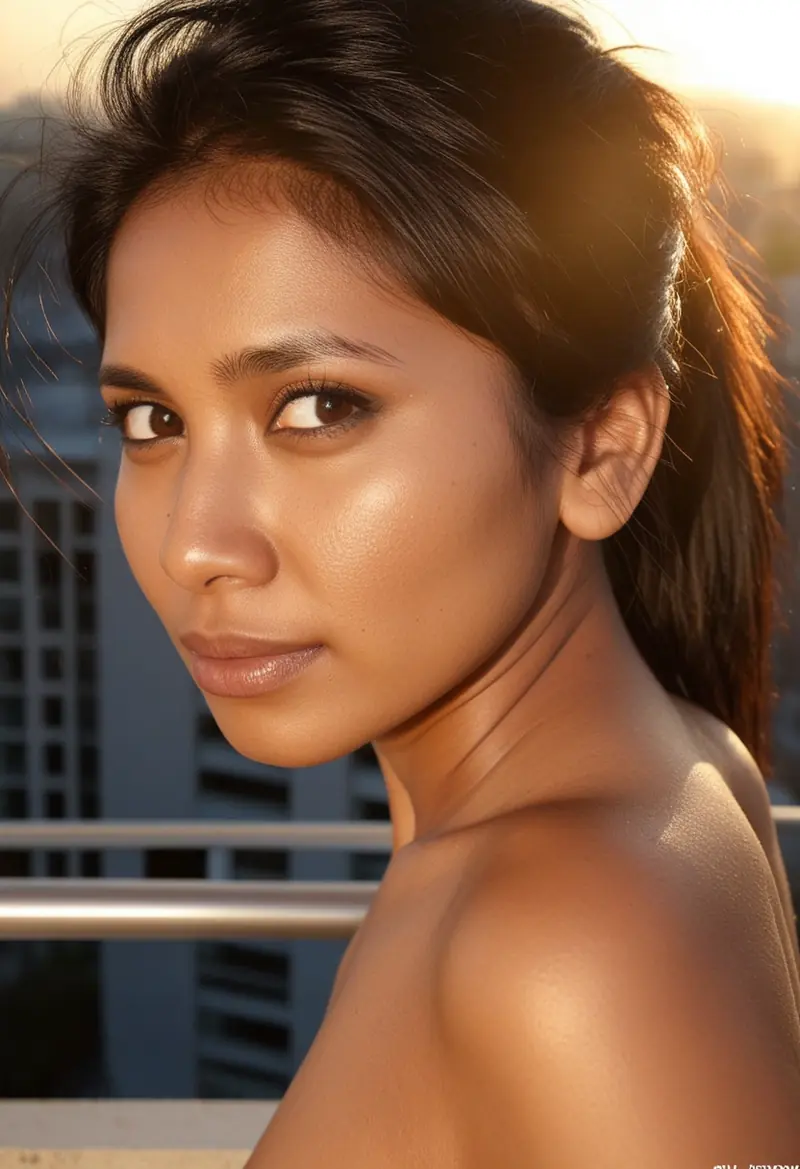 Seema Pune strips bare on balcony in real candid snaps